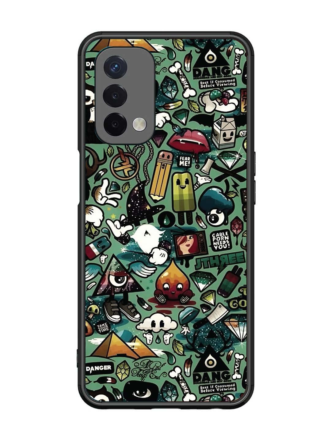Oppo A74 5G Pop Art Doodle Graffiti Collage