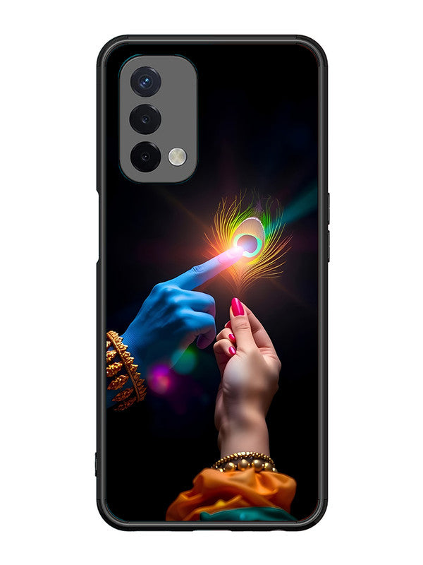 Oppo A74 5G Radha Krishna touching feather