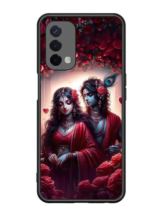Oppo A74 5G Couples in Red theme like Radha Krishna