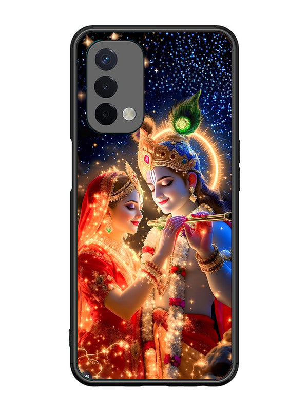 Oppo A74 5G Radha Krishna posing with flute