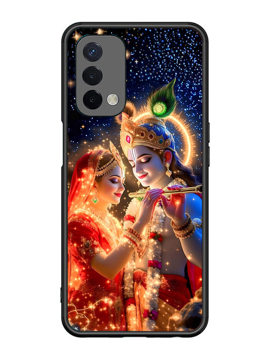 Oppo A74 5G Radha Krishna posing with flute