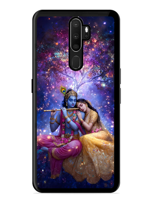 Oppo A9 2020 | 2D Metal | Radha Krishna Enjoying Flute | OP-A9-459