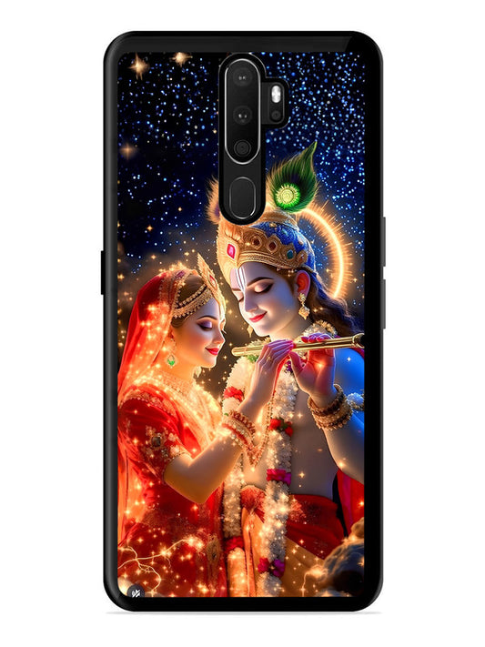 Oppo A9 2020 | 2D Metal | Radha Krishna posing with flute | OP-A9-462