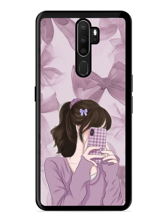 Oppo A9 2020 Pinky Girl taking selfie