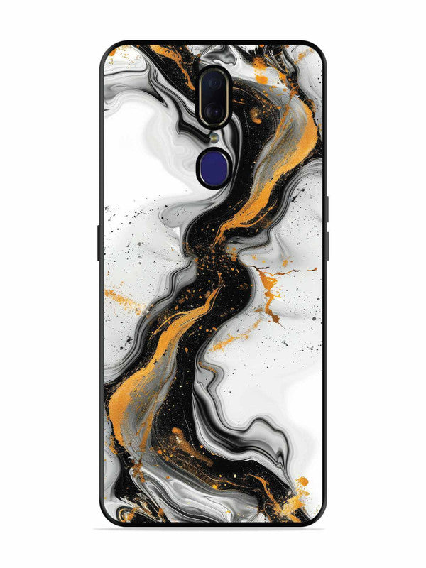 Oppo F11 Black And Golden Marble Essence