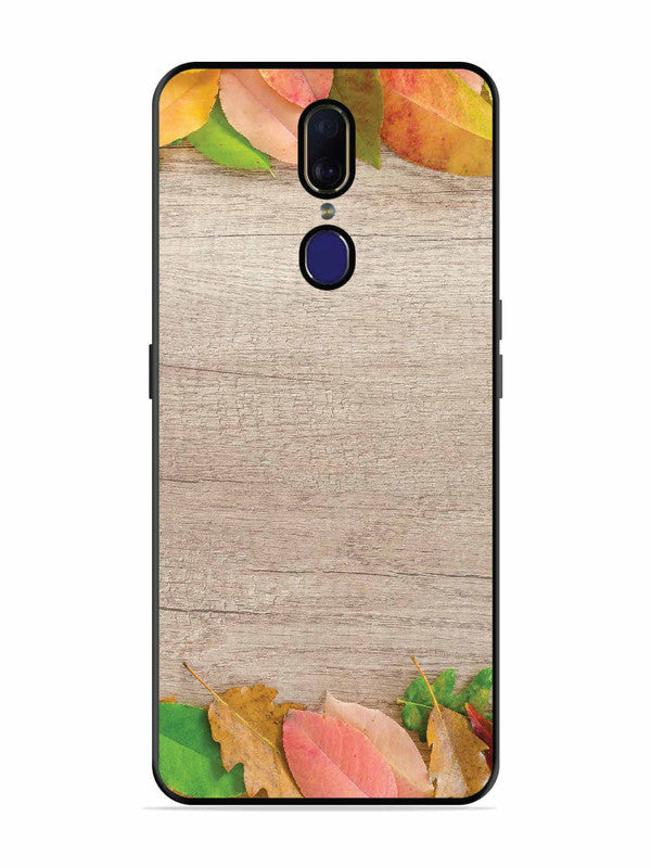 Oppo F11 Autumn Leafs On Wooden Table