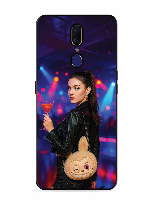 Oppo F11 Girl with Labubu Purs