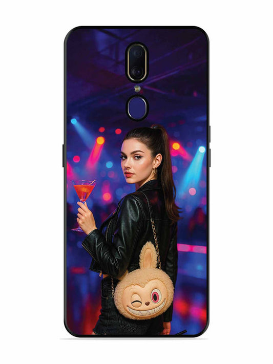Oppo F11 Girl with Labubu Purs