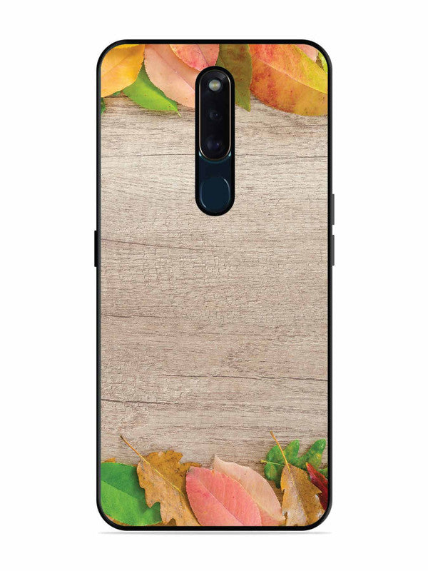 Oppo F11 Pro Autumn Leafs On Wooden Table