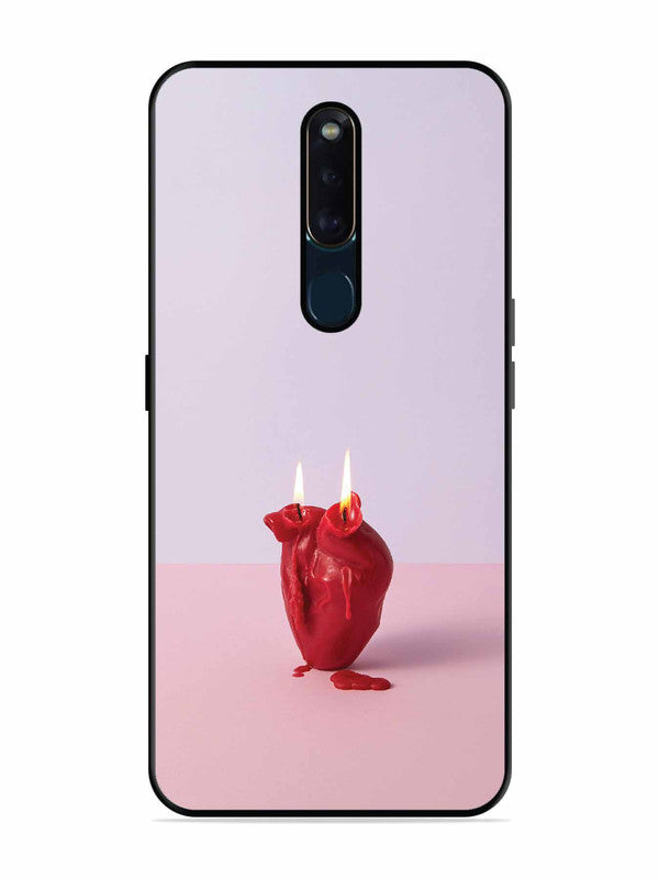 Oppo F11 Pro A Lighted Heart Candle