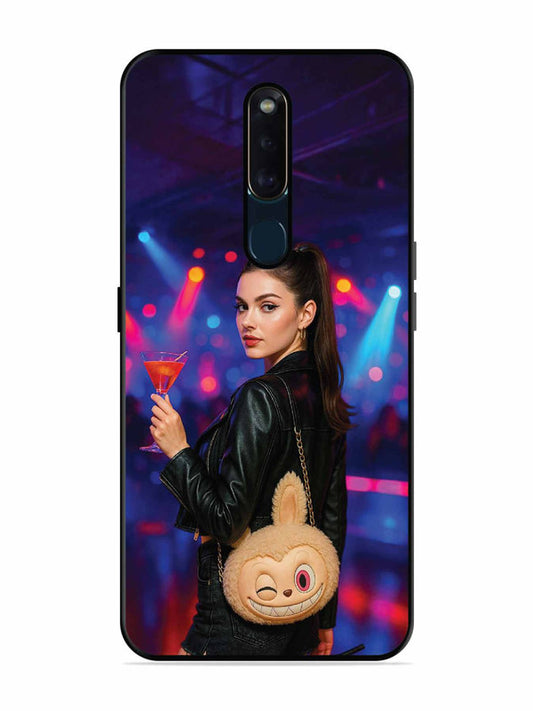 Oppo F11 Pro Girl with Labubu Purs