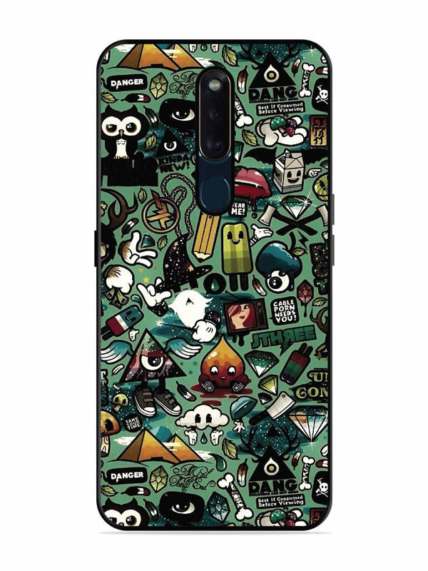 Oppo F11 Pro Pop Art Doodle Graffiti Collage