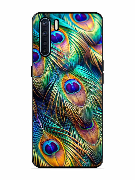 Oppo F15 peacock feather