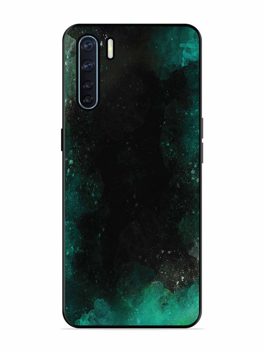 Oppo F15 Dark Black And Green Forest