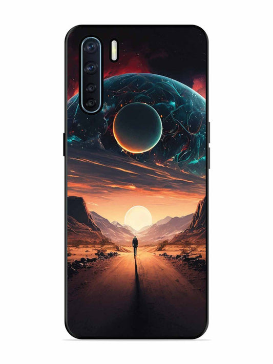 Oppo F15 Sunset with space scene