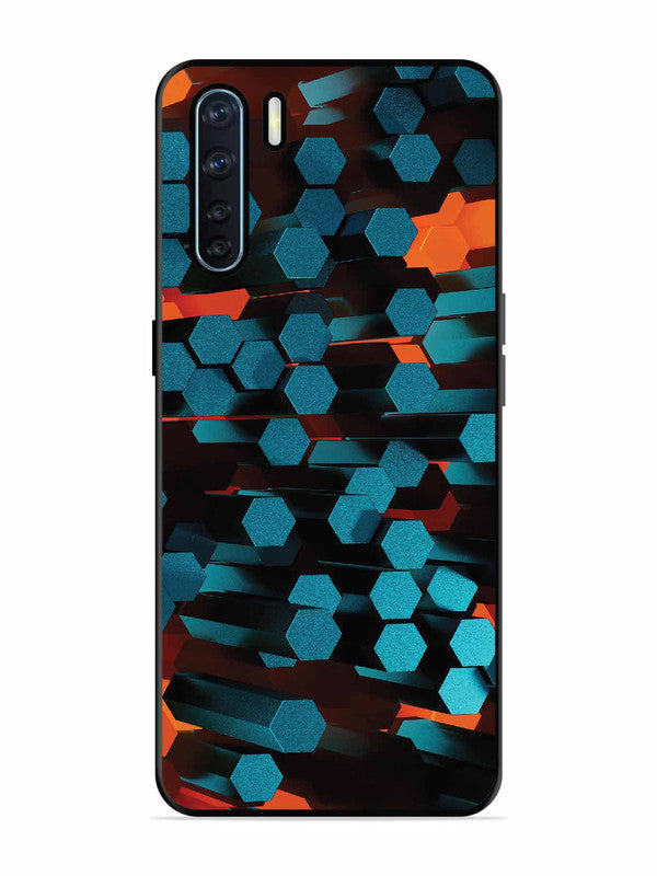 Oppo F15 Hexagon 3D Abstract