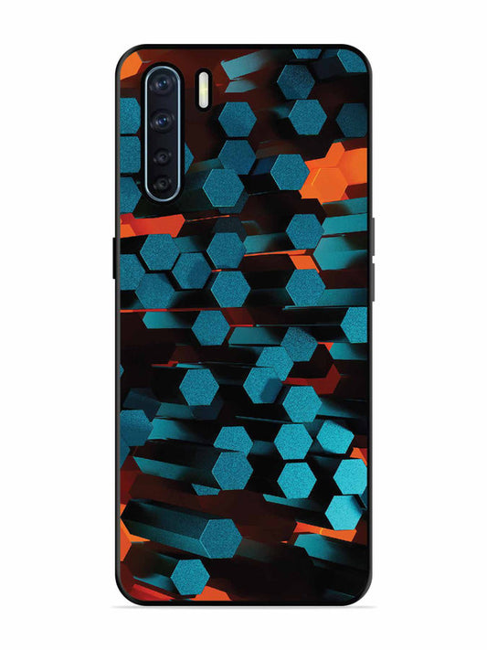 Oppo F15 Hexagon 3D Abstract