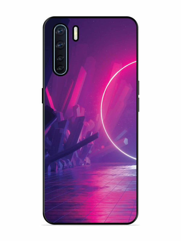 Oppo F15 abstract with Neon Light