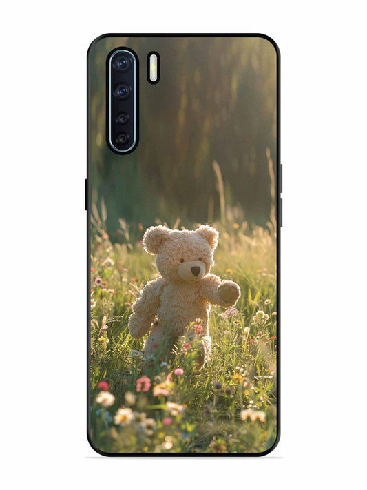Oppo F15 Teddy Bear Outdoors