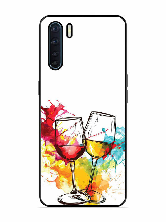 Oppo F15 Colorful wine glasses