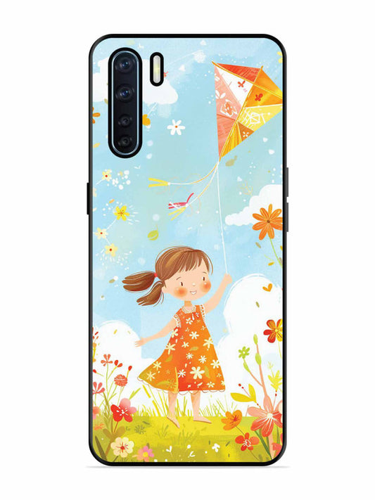 Oppo F15 Little Girl Kite Flying