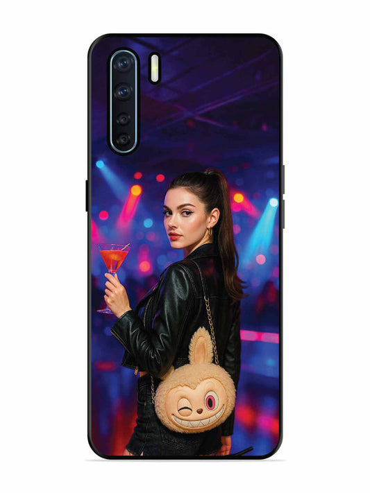 Oppo F15 Girl with Labubu Purs