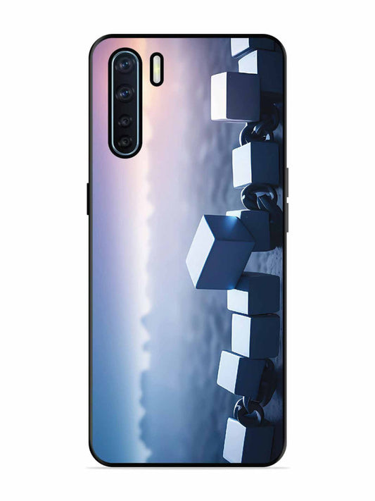 Oppo F15 Minimalist Blockchain Cube Chain