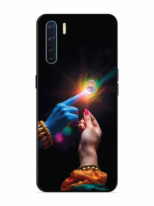 Oppo F15 Radha Krishna touching feather
