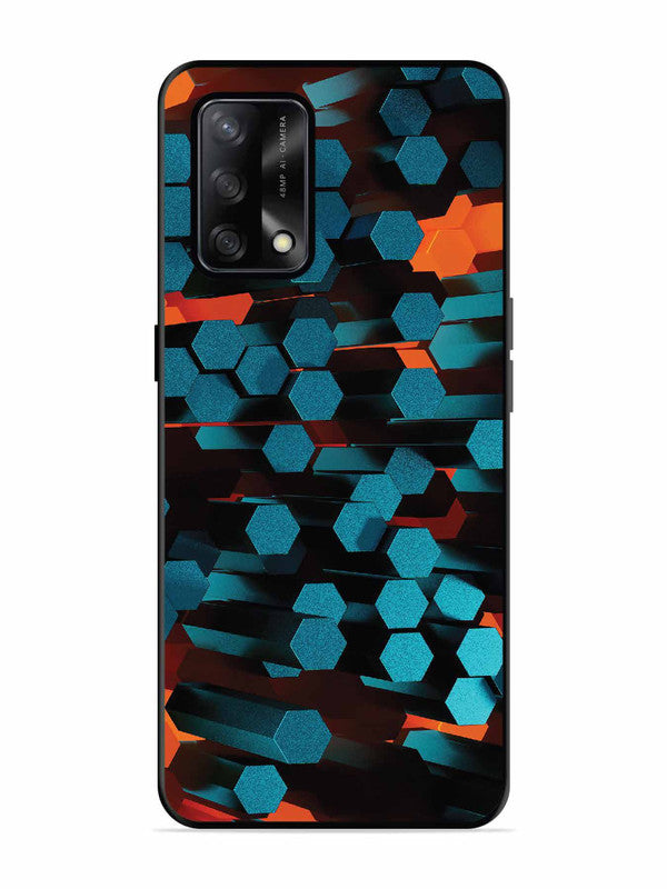 Oppo F19 Hexagon 3D Abstract