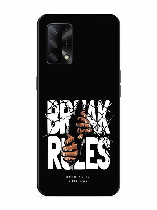 Oppo F19 Break Rules Gritty Typography Art