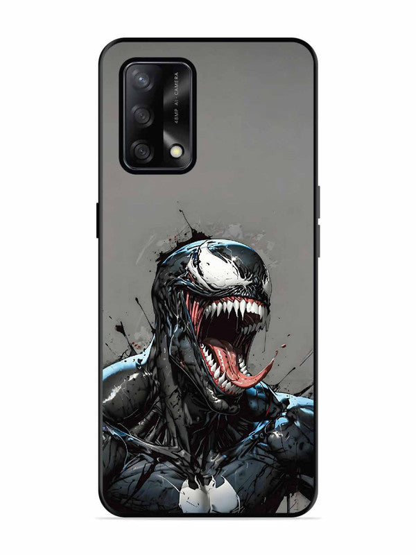 Oppo F19 Venom Symbiote Grin Art