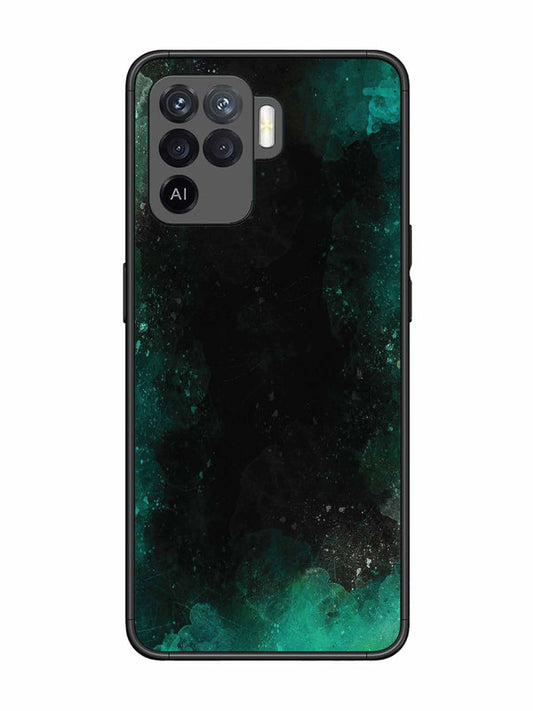 Oppo F19 Pro Dark Black And Green Forest
