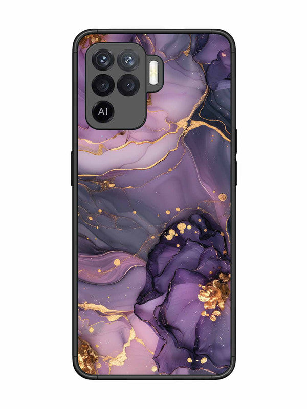 Oppo F19 Pro Royal Orchid Theme Marble
