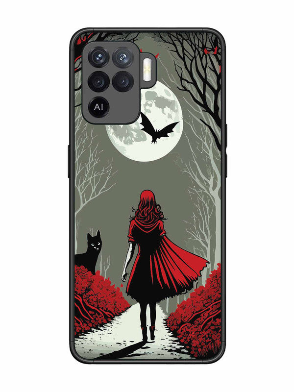 Oppo F19 Pro Scarlet Girl in Red Forest