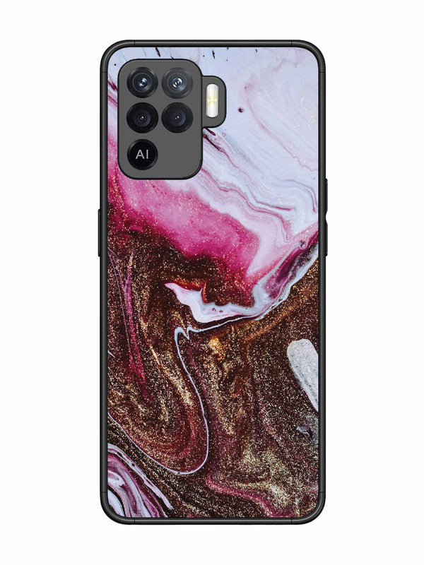 Oppo F19 Pro Elegant Rose & Gold Marble