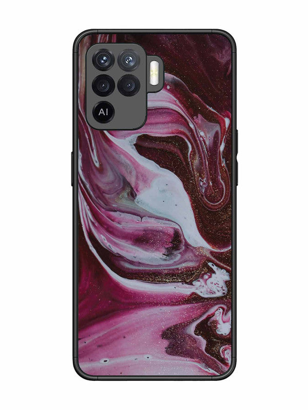 Oppo F19 Pro Pink And Golden Marble