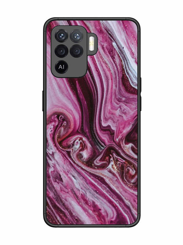 Oppo F19 Pro Pink Flood Marble