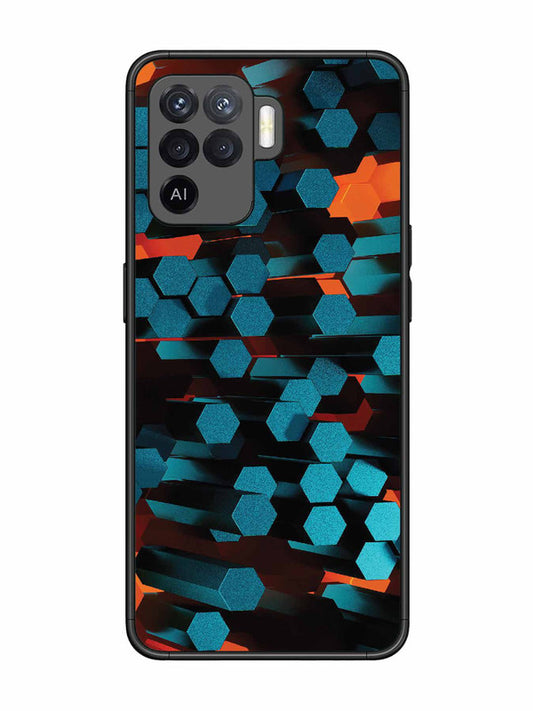 Oppo F19 Pro Hexagon 3D Abstract