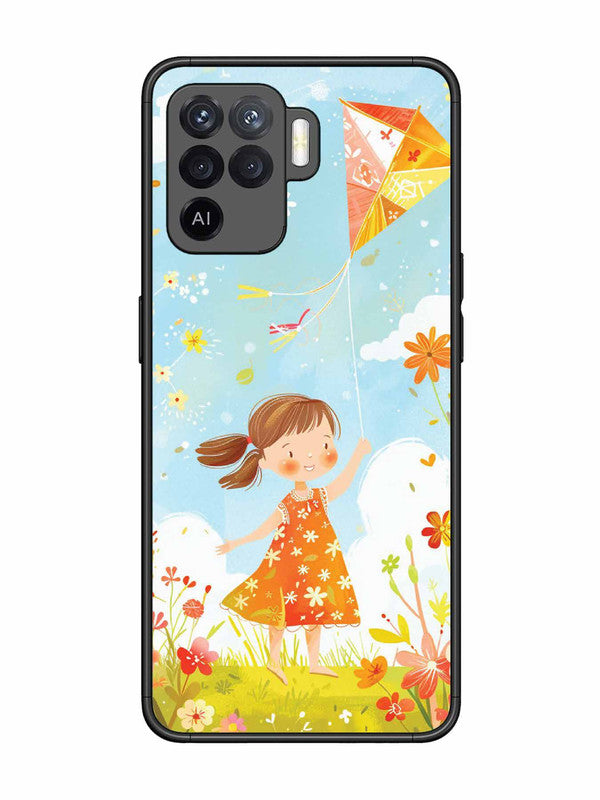 Oppo F19 Pro Little Girl Kite Flying