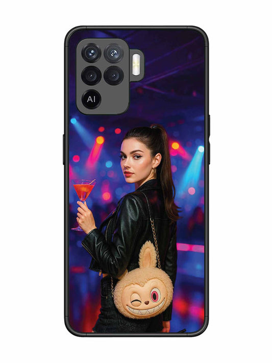 Oppo F19 Pro Girl with Labubu Purs