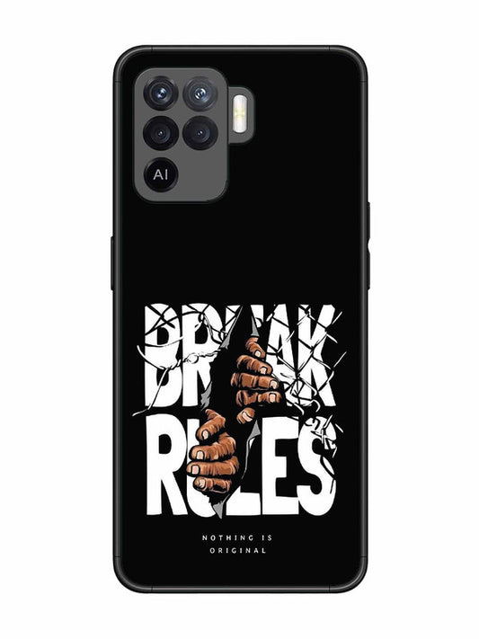 Oppo F19 Pro Break Rules Gritty Typography Art