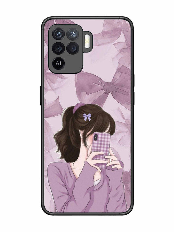Oppo F19 Pro Pinky Girl taking selfie