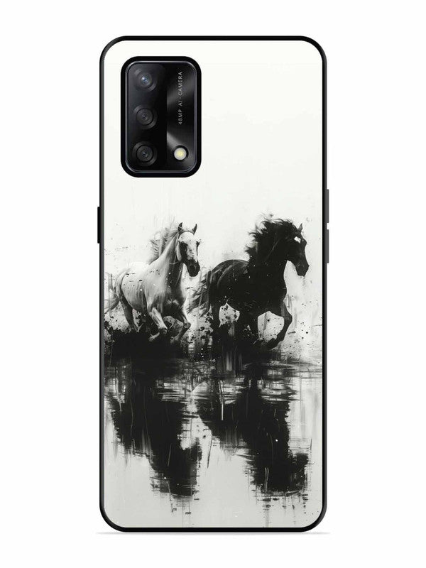 Oppo F19S Black & White Horse