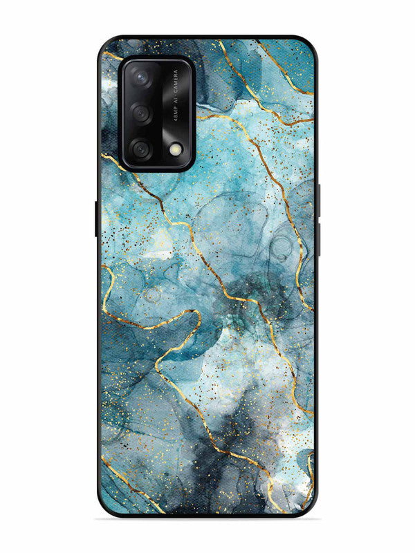 Oppo F19S Oceanic Golden Strip Marble