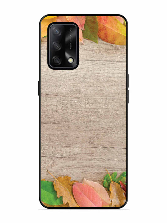 Oppo F19S Autumn Leafs On Wooden Table
