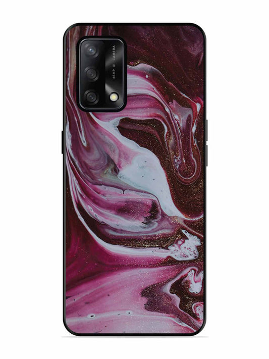 Oppo F19S Pink And Golden Marble