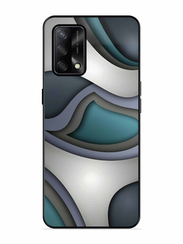 Oppo F19S Slate Blue Gradient Wave