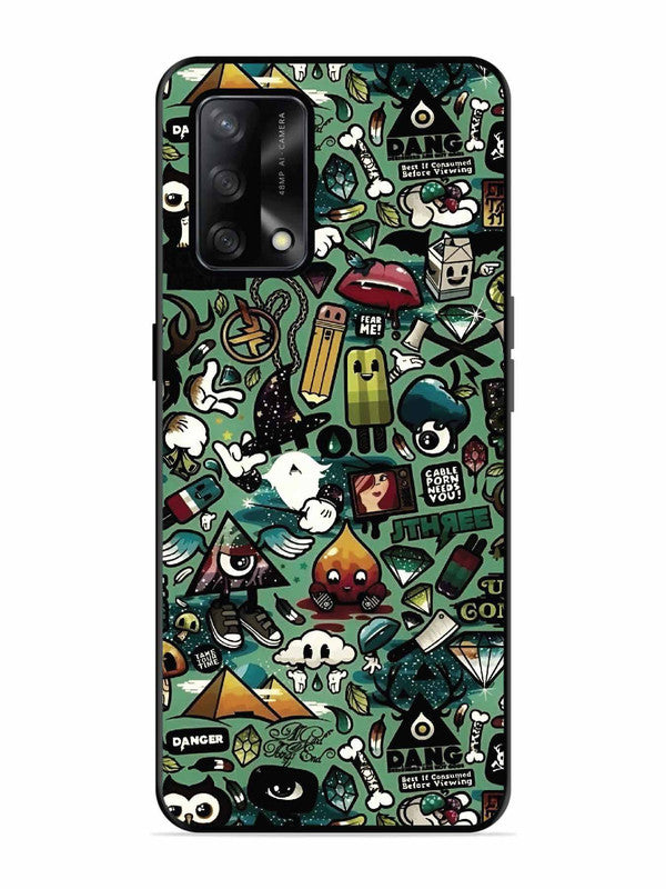 Oppo F19S Pop Art Doodle Graffiti Collage