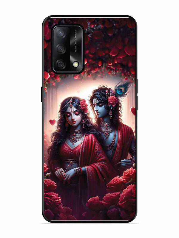 Oppo F19S Couples in Red theme like Radha Krishna