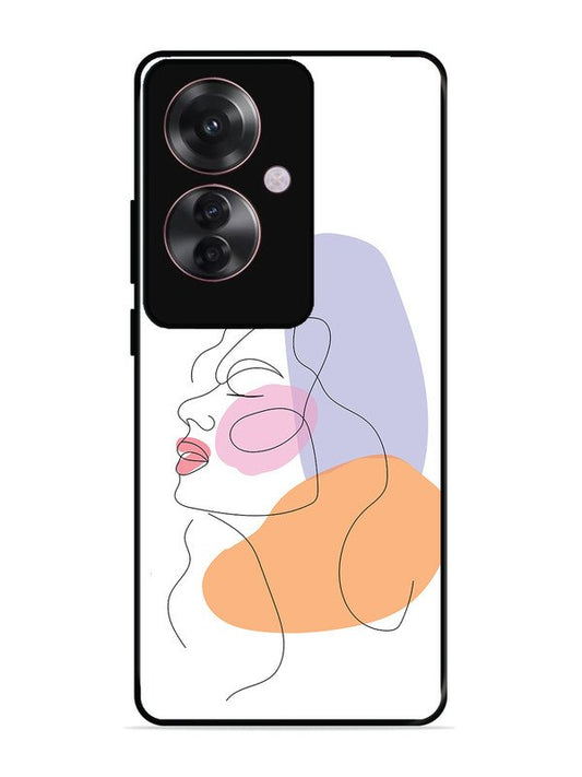 Oppo F25 Pro 5G Line Art Girl Face